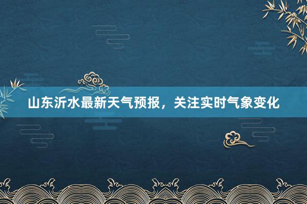 山东沂水最新天气预报，关注实时气象变化